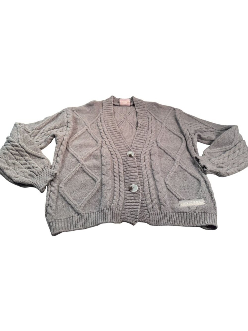 Taylor Swift Cardigan Sweater Womens Tortured Poets Department Cable Knit Button